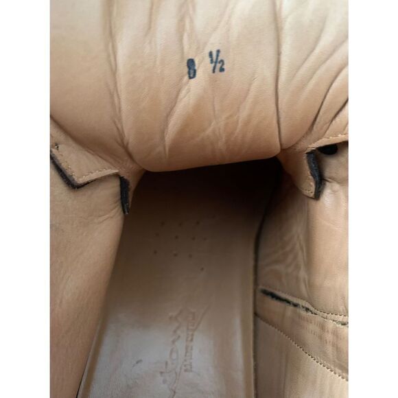 SANTONI EVEREST HIKING BOOT 8.5  D DERBY BURNISHED BROWN ZIPPER - Picture 8 of 8